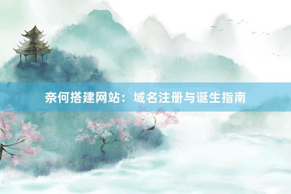 奈何搭建网站：域名注册与诞生指南